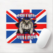 British Bulldog Mousemat Mousepad, Union Jack Muismat (Met muis)