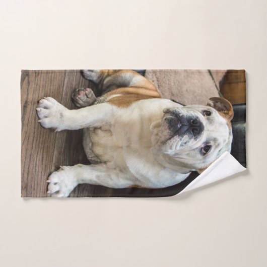 British Bulldog puppy Handdoek (Handdoek)