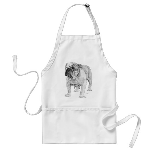 British Bulldog Standaard Schort (Voorkant)