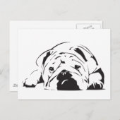 British Bulldog Stencil Briefkaart (Voorkant / Achterkant)