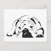 British Bulldog Stencil Briefkaart (Voorkant)