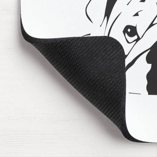 British Bulldog Stencil Muismat (Hoek)