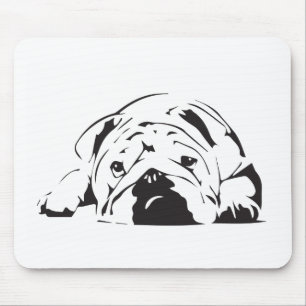 British Bulldog Stencil Muismat