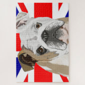 British Bulldog & Union Jack Flag 1.014 Piece Legpuzzel (Verticaal)