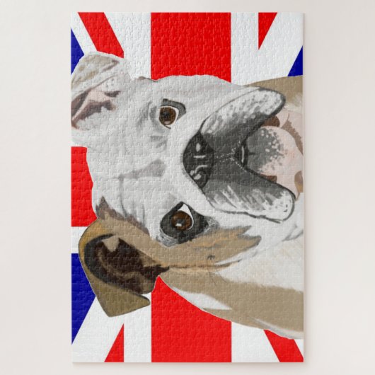 British Bulldog & Union Jack Flag 1.014 Piece Legpuzzel (Verticaal)