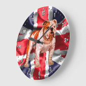 British Bulldog Wall Clock Grote Klok (Hoek)