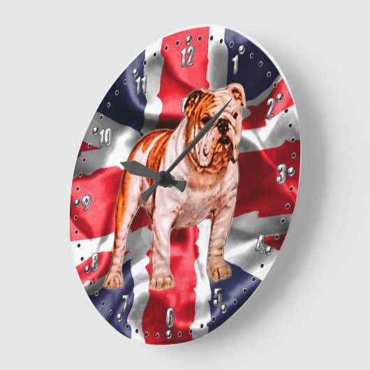 British Bulldog Wall Clock Grote Klok (Hoek)