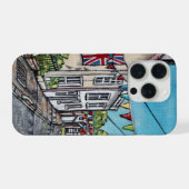 British Bunting Original Acrylic Painting iPhone Hoesje (Achterkant horizontaal)