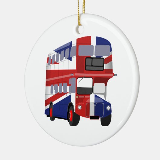 British Bus Keramisch Ornament (Links)