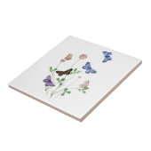 British Butterflies op Clover Ceramic Tile Tegeltje (Zijkant)