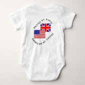 British by Birth American by Choice Romper (Achterkant)