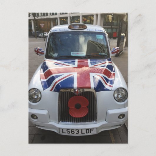 British Cab Briefkaart (Voorkant)