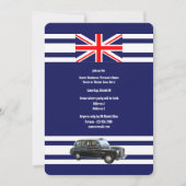 British cab Union Jack vlag Britse themafactor Kaart (Voorkant)