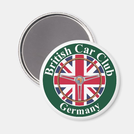 British Car Club Magnet (Voorkant / Achterkant)