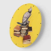 British Cat on a stack of books Grote Klok (Hoek)