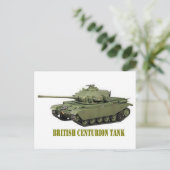 BRITISH CENTURION TANK BRIEFKAART (Staand voorkant)