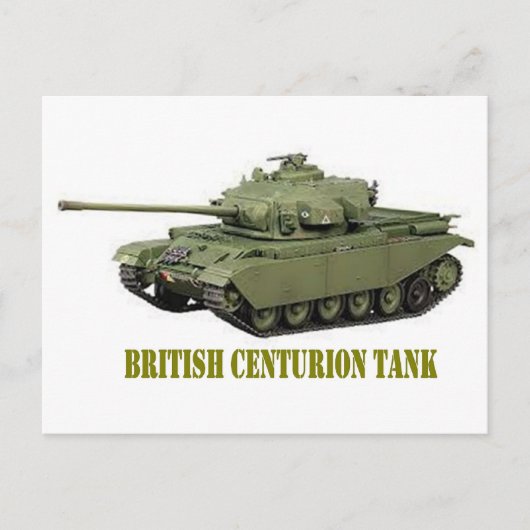 BRITISH CENTURION TANK BRIEFKAART (Voorkant)