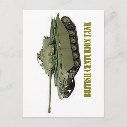 BRITISH CENTURION TANK BRIEFKAART (Voorkant)