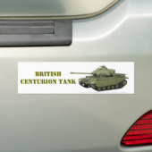 BRITISH CENTURION TANK BUMPERSTICKER (Op auto)