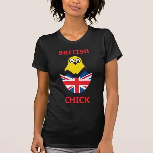 British Chick T-shirt (Voorkant)