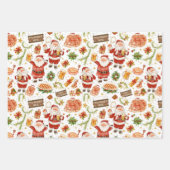 British Christmas Wrapping Paper Santa Claus (Voorkant)