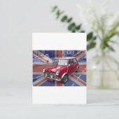 British Classic Mini car Briefkaart (Staand voorkant)