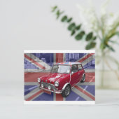 British Classic Mini car Briefkaart (Staand voorkant)