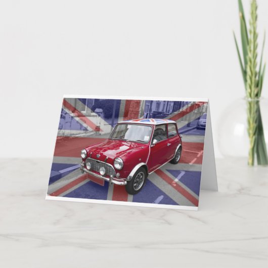 British Classic Mini car Kaart (Voorkant)
