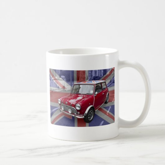 British Classic Mini car Koffiemok (Rechts)