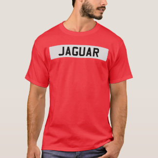 British Classic Sports Car Jaguar White Registrati T-shirt