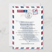 British Columbia Airmail huwelijksuitnodiging Kaart (Voorkant)