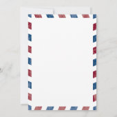 British Columbia Airmail huwelijksuitnodiging Kaart (Achterkant)