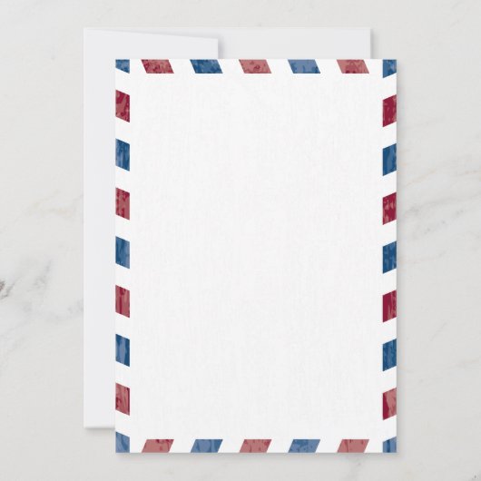 British Columbia Airmail huwelijksuitnodiging Kaart (Achterkant)