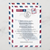 British Columbia Airmail huwelijksuitnodiging Kaart (Voorkant / Achterkant)
