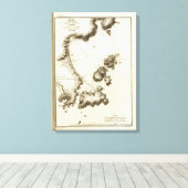 British Columbia Book Map Canvas Afdruk (Insitu (Houten vloer))