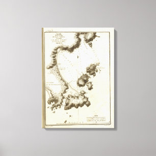 British Columbia Book Map Canvas Afdruk