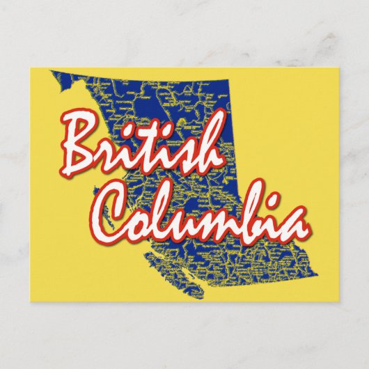 British Columbia Briefkaart (Voorkant)