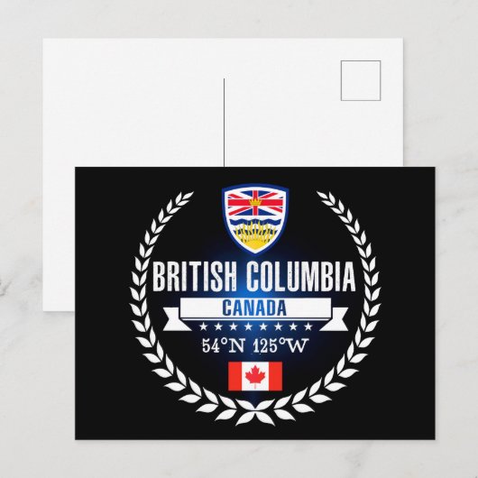 British Columbia Briefkaart (Voorkant / Achterkant)