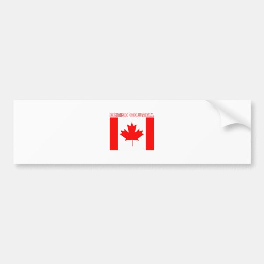 British Columbia Bumpersticker (Voorkant)