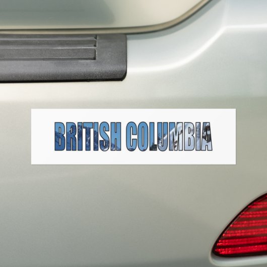British Columbia Bumpersticker (Op auto)