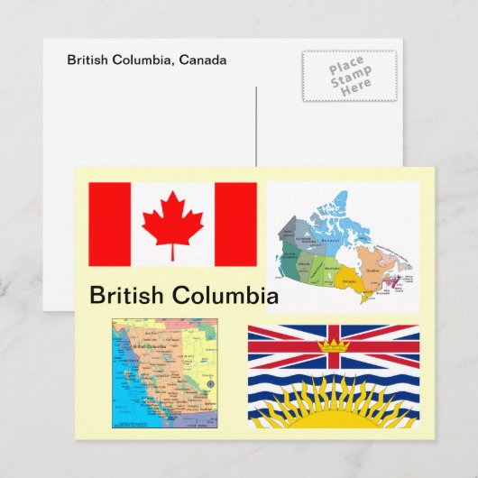 British Columbia Canada Briefkaart (Voorkant / Achterkant)
