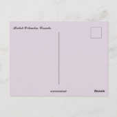 British Columbia Canada Landscape Briefkaart (Achterkant)