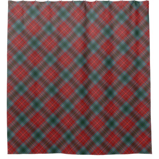 British Columbia Canada Provinciaal Tartan Douchegordijn (Voorkant)