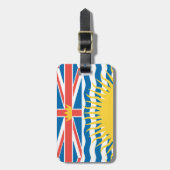 BRITISH COLUMBIA Flag Bagagelabel (Voorkant verticaal)