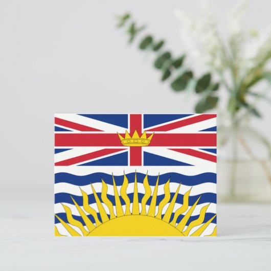 British Columbia Flag Briefkaart (Staand voorkant)