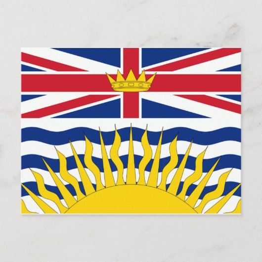 British Columbia Flag Briefkaart (Voorkant)