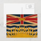 British Columbia Flag Briefkaart (Voorkant / Achterkant)
