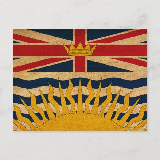 British Columbia Flag Briefkaart (Voorkant)