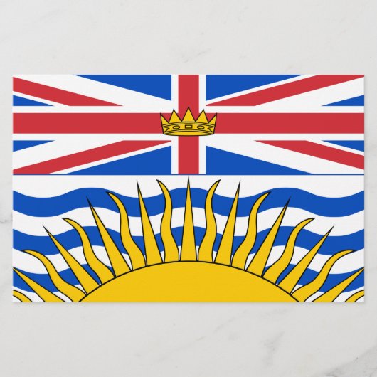 British Columbia Flag Briefpapier (Voorkant)