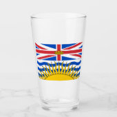 British Columbia Flag Glas (Voorkant)